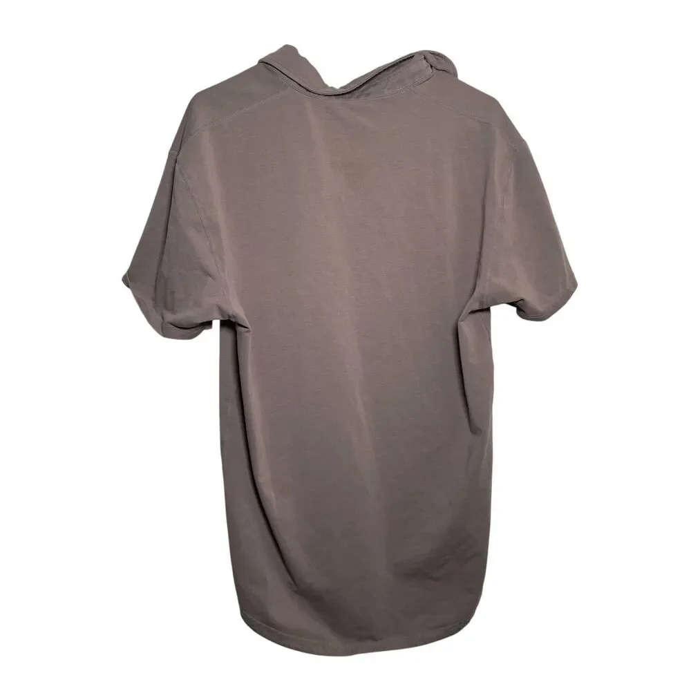 Bylt Polo Shirt Men's Large Lux Brown Drop Cut Short Sleeve Athletic Collared - Picture 5 of 11